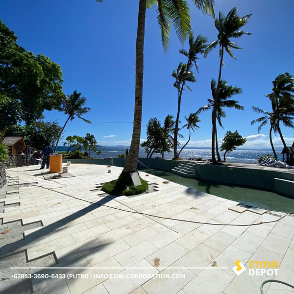 Bali White Limestone for Outdoor Pavers